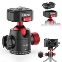 Ulanzi U-100 draaibare statiefkop met balhoofd voor fotografie en videografie