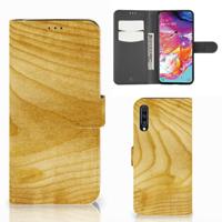 Samsung Galaxy A70 | Book Style Case | Licht Hout