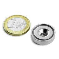 1st 20 mm Rond met verzonken gat Neodym Magneet 1st 20 mm Rond met verzonken gat Neodym Magneet
