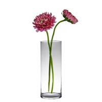 Hakbijl glass bloemenvaas - Transparant - glas - D19 x H60 cm - thumbnail