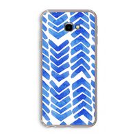 Blauwe pijlen: Samsung Galaxy J4 Plus Transparant Hoesje