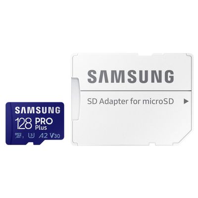 Samsung 128GB Micro SD Evo Plus UHS-I U3 Full HD 4K 180MB/s geheugenkaart + adapter Samsung 128GB Micro SD Evo Plus UHS-I U3 Full HD 4K 180MB/s geheugenkaart + adapter