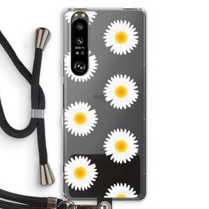Margrietjes: Sony Xperia 1 III Transparant Hoesje met koord