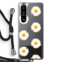 Margrietjes: Sony Xperia 1 III Transparant Hoesje met koord