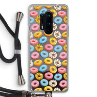 Pink donuts: OnePlus 8 Pro Transparant Hoesje met koord