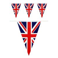 3x Feest Engelse vlaggenlijnen 10 meter   -