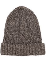 Eleventy knitted mélange beanie - Marron