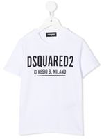 DSQUARED2 KIDS t-shirt en coton à logo imprimé - Blanc