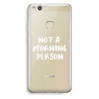 Morning person: Huawei Ascend P10 Lite Transparant Hoesje