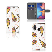 Samsung Galaxy A20e Book Cover Icecream