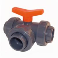 Effast PVC Kogelkraan 3-Weg L-Boring 25 mm - Watermanagement, Weerbestendig & Duurzaam