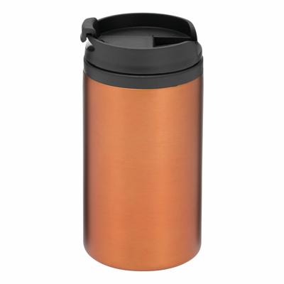 Thermosbeker/warmhoudbeker Koffie To Go - metallic oranje - 290 ml - dubbelwandig - met schroefdop Thermosbeker/warmhoudbeker Koffie To Go - metallic oranje - 290 ml - dubbelwandig - met schroefdop