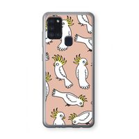 Papegaai: Samsung Galaxy A21s Transparant Hoesje