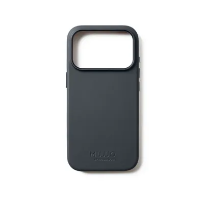 Mujjo Volledig lederen hoesje iPhone 17 Pro - Basalt