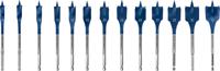 Bosch Accessories 2608900336 Hout-freesboorset 10 mm, 12 mm, 13 mm, 14 mm, 16 mm, 18 mm, 20 mm, 22 mm, 24 mm, 25 mm, 28 mm, 30 mm, 32 mm Gezamenlijke lengte