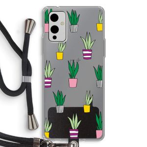 Sanseveria: OnePlus 9 Transparant Hoesje met koord