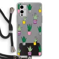 Sanseveria: OnePlus 9 Transparant Hoesje met koord