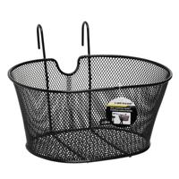 Dunlop Fietsmand - zwart - draadstaal - 38 x 30 x 20 cm