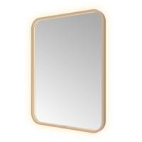 Hotbath &MORE Spiegel direct en indirect LED spiegelverwarming color changing dimbaar met afstandsbediening Geborsteld koper PVD SSQ680BCP
