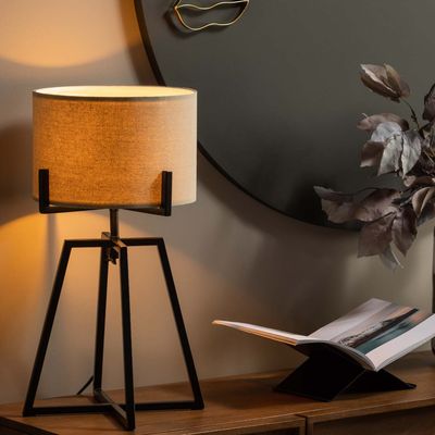 WOOOD Exclusive Tafellamp 'Holly' 60cm, kleur Naturel