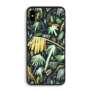 Tropical Palms Dark: iPhone X Biologisch afbreekbaar hoesje