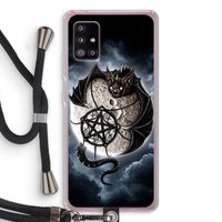 Volle maan: Samsung Galaxy A51 5G Transparant Hoesje met koord Volle maan: Samsung Galaxy A51 5G Transparant Hoesje met koord
