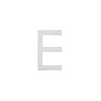 Huisletter E 100 mm rvs geborst. Huisletter E 100 mm rvs geborst.