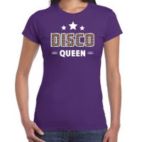 Disco verkleed t-shirt dames - jaren 80 feest outfit - disco queen - thumbnail