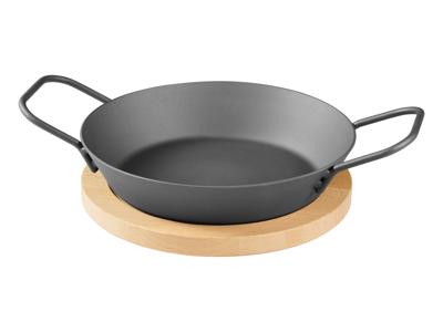 GRILLMEISTER BBQ pan (ø 20cm met serveerplank)