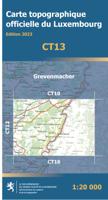 Wandelkaart CT13 CT LUX Grevenmacher | Topografische dienst Luxemburg Wandelkaart CT13 CT LUX Grevenmacher | Topografische dienst Luxemburg