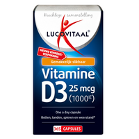 Lucovitaal Vitamine D3 25mcg Capsules - thumbnail