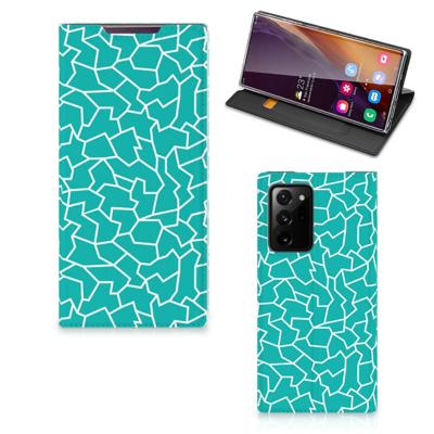 Samsung Galaxy Note 20 Ultra | Bookcase | Cracks Blue