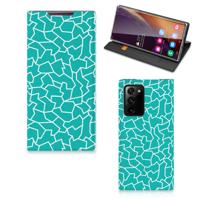 Samsung Galaxy Note 20 Ultra | Bookcase | Cracks Blue