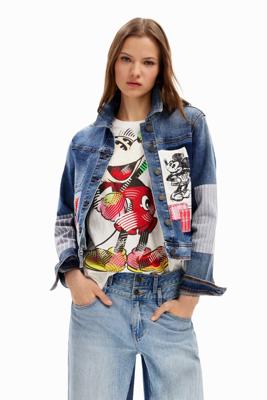Spijkerjack Mickey Mouse patch - BLUE - M