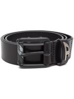 Diesel Leren riem - Zwart - thumbnail