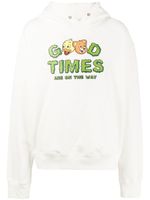 DOMREBEL hoodie Good Times à manches longues - Blanc - thumbnail