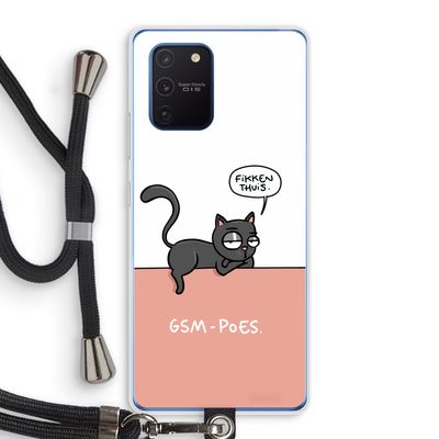 GSM poes: Samsung Galaxy Note 10 Lite Transparant Hoesje met koord