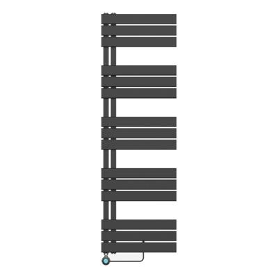 Belrad Handdoekradiator Elektrische Links Aansluiting/Comb- Zwart 1600X500 BUCZE1600500