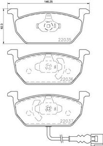 Remblokkenset, schijfrem BREMBO XTRA LINE P85137X