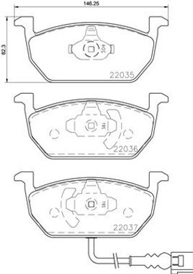 Remblokkenset, schijfrem BREMBO XTRA LINE P85137X