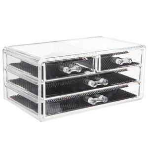 Make-up organizer/houder sorteerbakje 24 x 15 x 11 cm