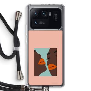 Orange lips: Xiaomi Mi 11 Ultra Transparant Hoesje met koord