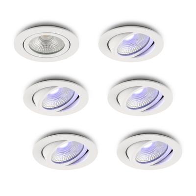 Slimme LED-inbouwspot Vivaro wit 5W IP54 RGBWW Zigbee