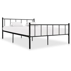 Bedframe metaal zwart 180x200 cm