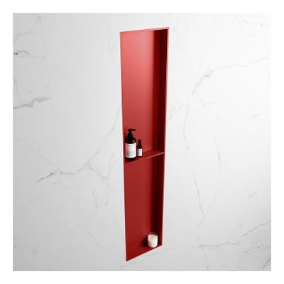 Wandnis Solid Surface Easy | In- en opbouw | 30x90x8 cm | 2 vakken | Fire