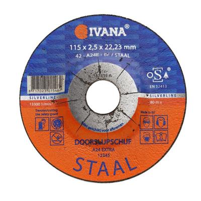 Ivana Silverline staal doorslijpschijf 180 mm