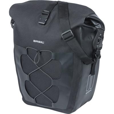 Basil enkele tas navigator waterproof mik hooks 25-31l zwart