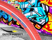 Buitenband Dutch Perfect 28 x 1.40" / 40-622mm anti-lek - rood met reflectie