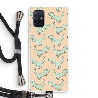 Dinos: Samsung Galaxy A71 Transparant Hoesje met koord