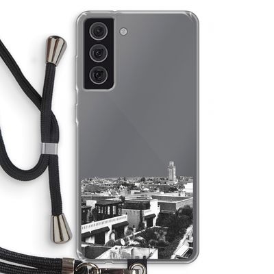 Marrakech Skyline : Samsung Galaxy S21 FE Transparant Hoesje met koord